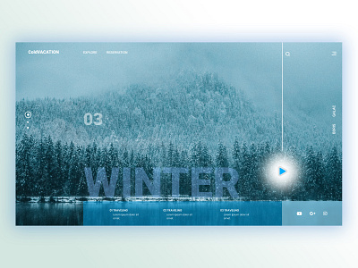 Winter vacation - web design art figma ux ui web design webdevelopment winter