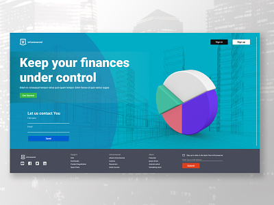 Financial-site design figma financial photoshop ux ui web design