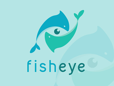 FISH EYE LOGO animal brand identity branding design eyelogo fishlogo flat flat logo icon illustration logo logodesign logofolio vector