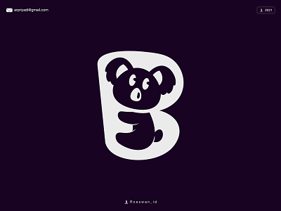 Cute B Koala branding branding design design flat logo icon illustration koala koala logo logo logoground logotype ui ux