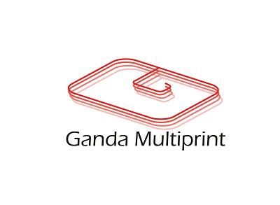 Logo Gandamultiprint branding design logo logodesign