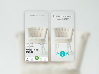 Furniture App Concept app branding dailyui design dribbble exploration illustration logo mobile ui ux