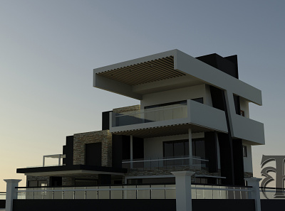 Exterior Evng 3ds max 3dscene architecture