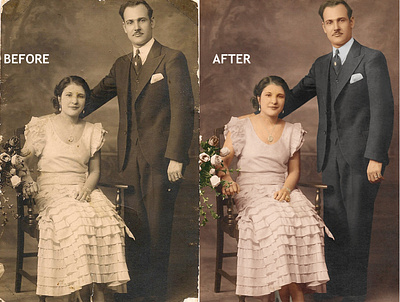 Restoration, colorize, repair your old photo in photoshop background removal background removal masking clipping path design graphic design hair mask hair masking illustration logo masking remove background restoration