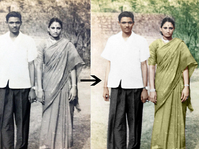 Restoration, colorize, repair your old photo in photoshop