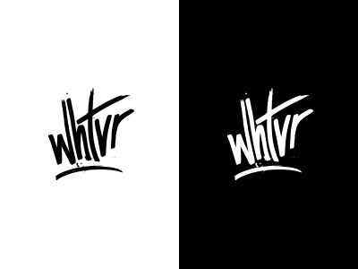 whatever blackandwhite bw corporate identity logo stationary