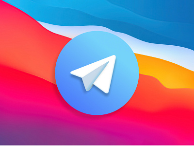 Big Sur Icons - Telegram big sur design figma figma design figmadesign icon ios logo telegram ui
