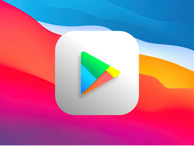 Big Sur Icons - Play Store app big sur design explore figmadesign icon illustration ios logo ui