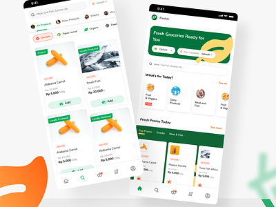 Design Exploration - Grocery App design explore grocery app illustration mobile app ui