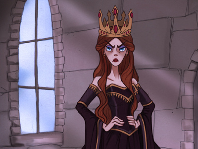 Queen. character character design characterdesign comics concept drawing fantasy illustration queen sketch