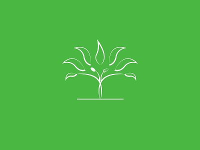 Restaurant logo branding color design green illustration leaf logo plant restaurant tree vector