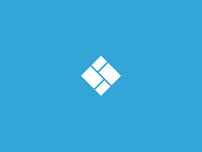 Room Logo blue branding color design illustration logo mobile logo room simple square vector