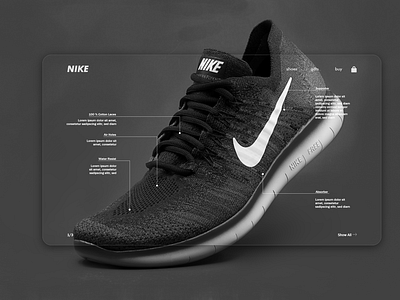 UI/UX for nike shoe