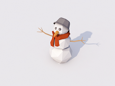 Low Poly Snowman