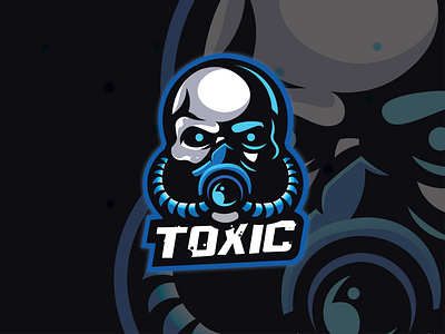 toxic mascot logo design