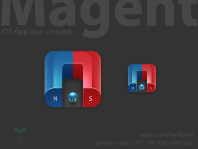 Magnet 400 app icons iphone magnet planet