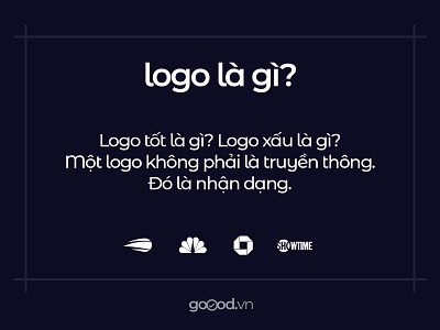 Logo là gì? goood gooodvn logodesign logos logotype thietkelogo