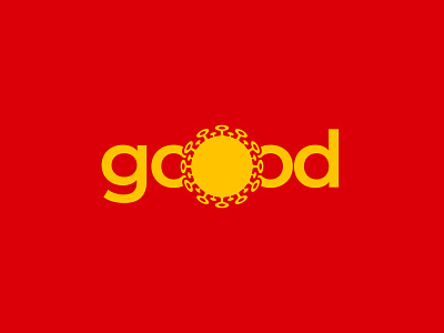 GOOOD Viral design goood icon logo typography vector