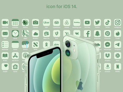 icon iOS 14 — green app design icon icon design ios 14 ios app design logo ui ux