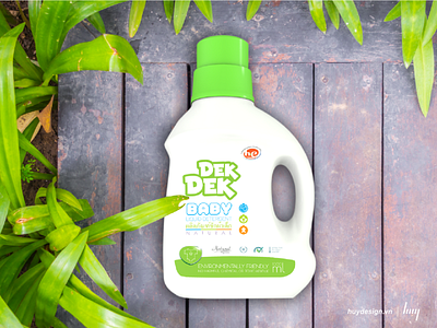 DekDek - Nước giặt xã Baby baby branding dekdek design graphic design huydesign illustration laundry detergent logo nước giặt xả em bé package phanhuy thiết kế bao bì thiết kế nhãn mác