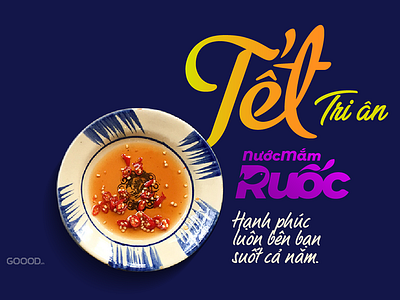 Tết | Ruốc Fish Sauce branding design illustration logo typography