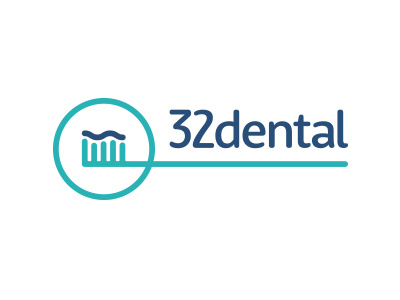32dental - Final branding dentist design graphic design identity logo