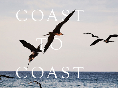 Coast to Coast design graphic design layout magazine typography