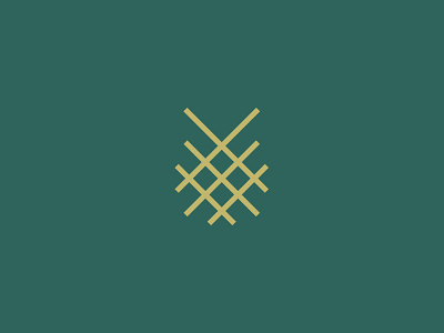 Pineapple abstract branding design graphic design hospitality hotel logo pineapple
