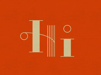 Hi design doodle graphic design hi letterforms lettering texture typography