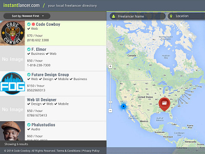 Instant Lancer - Geolocated Freelancer Directory