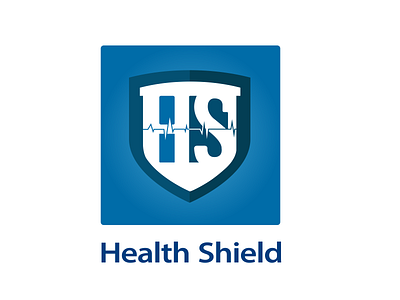 Health Shield application beats design health logo mobile simbol