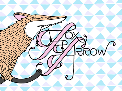 Fox & Arrow arrow blog fox hand lettering illustration texture typography