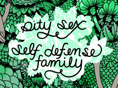 Pity Sex / Self Defense Family drawing flier illustration pity sex self defense family the wack attack