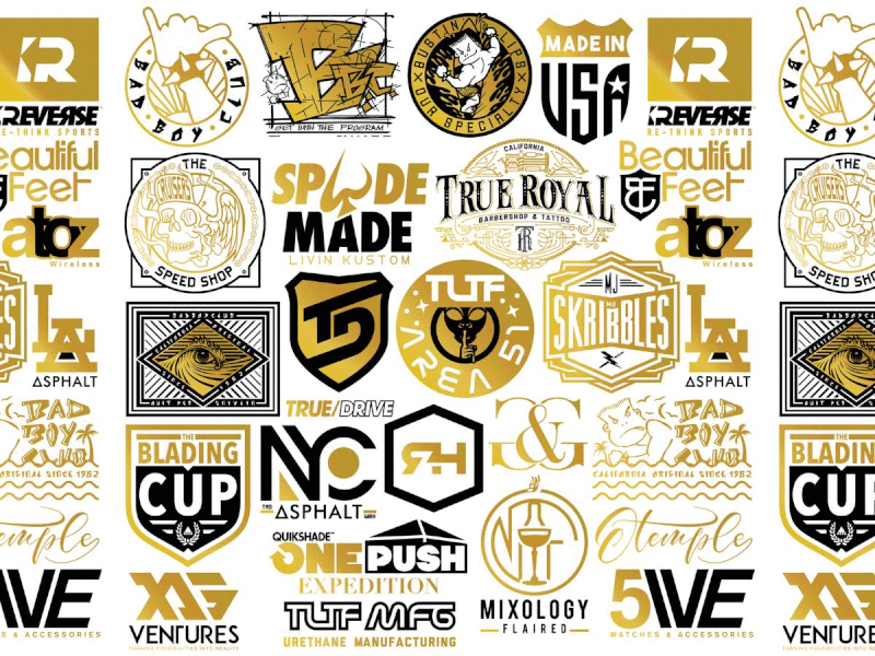 Logos & Icons apparel badge branding icon identity illustration lettering logo type vector