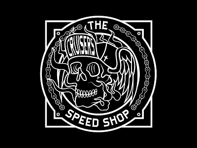 The Cruisers Speed Shop icon logo skull