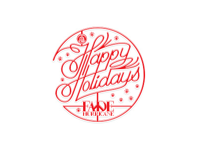 Happy Holidays icon lettering logo type