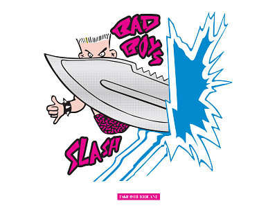 BBC SLASH actionsports badboyclub happyholidays illustration skate surf type vector