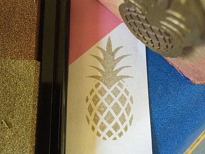 Pineapple Stamp Testing branding icon logo pineapple