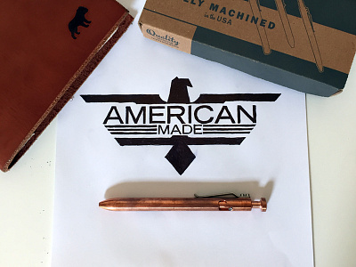 American Made americanmade icon lettering logo type usamade