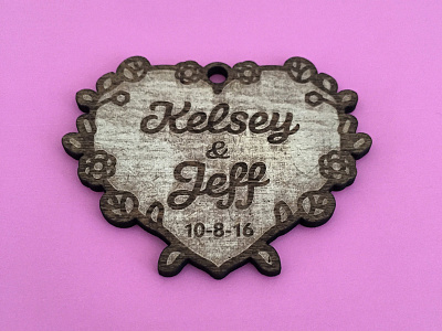 K & J Wedding Memorabilia / Laser Cut heart laser laser cut laser engraving laseretching love