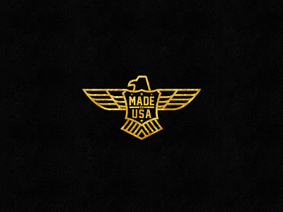 Made In USA badge branding icon identity lettering logo type