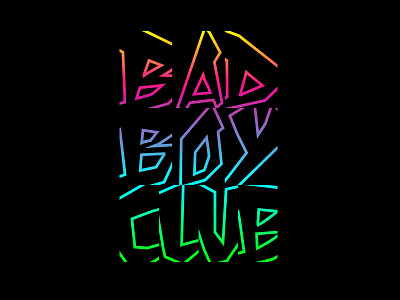 Bad Boy Club badge branding icon identity lettering logo type