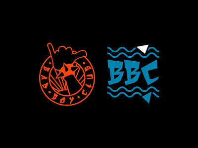 Bad Boy Club badboyclub badge bbc branding icon lettering logo type