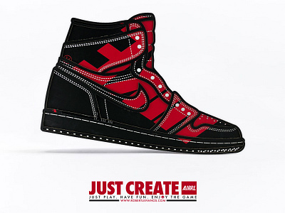 “Box Jordan 1“ fineart jordan1 lasercut logo nikeshoe wallart