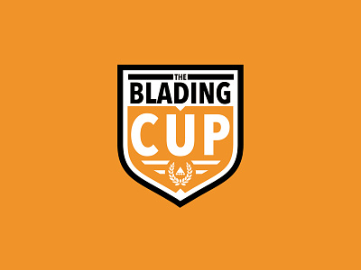 The Blading Cup badge branding icon lettering logo type