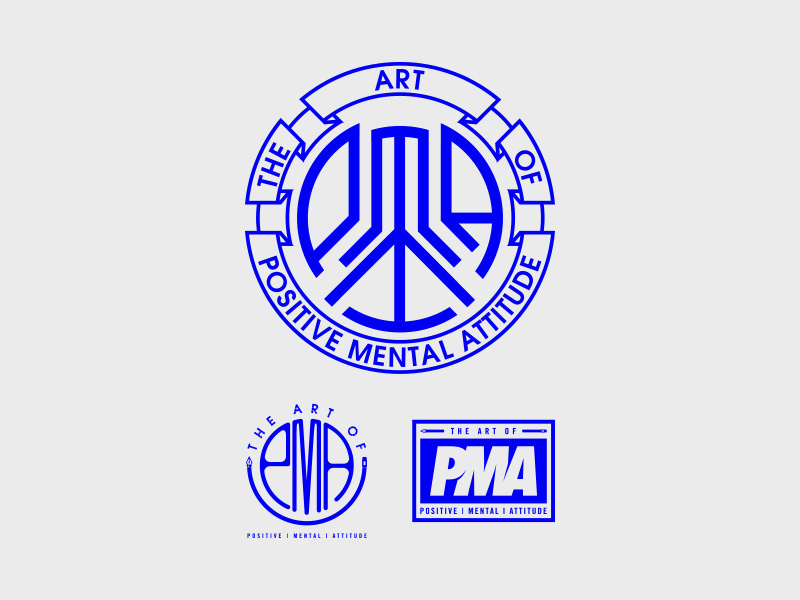THE ART OF PMA pma typography illustration lettering badge type logo