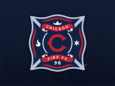 Chicago Fire FC - Logo Concept 1998 branding cffc chicago chicago fire fire futbol mls mls soccer soccer