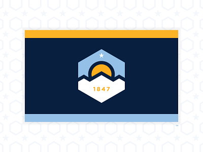 SALT LAKE CITY - 2020 FLAG REDESIGN #2 2020 design flag salt lake city utah