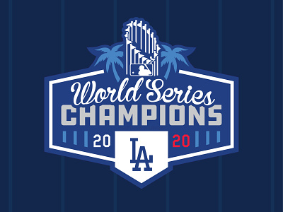 LOS ANGELES DODGERS - 2020 WORLD SERIES CHAMPIONS Logo Concept