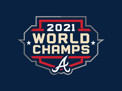 ATLANTA BRAVES - 2021 WORLD SERIES CHAMPIONS - Logo Concept 2021 atlanta baseball branding braves champs world series